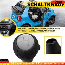 2x Schaltknauf Knauf Schalthebel Schaltknopf Silber Automatik für Smart 450 451