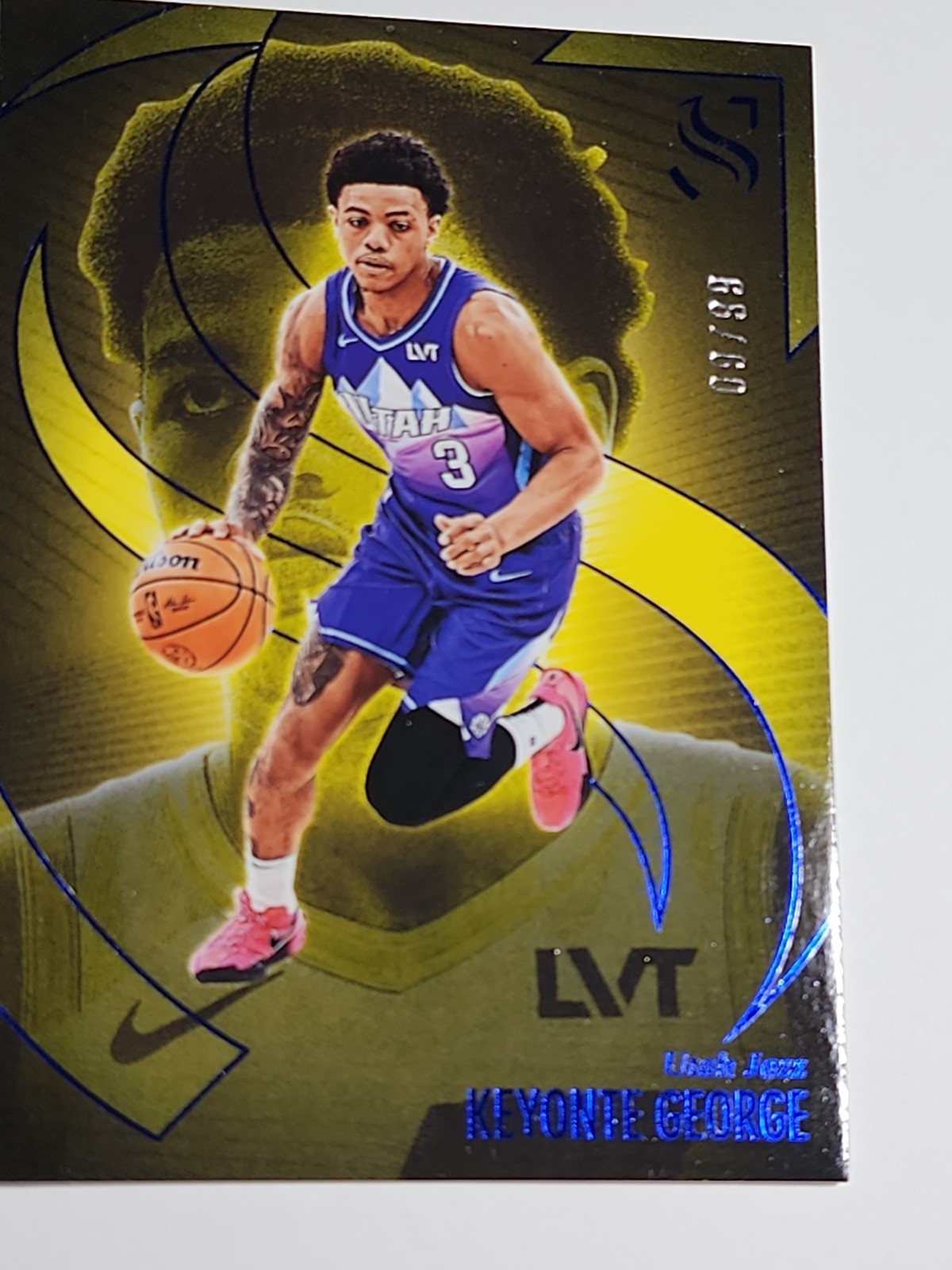 2024-25 Panini Silhouette - Keyonte George - Blue Utah Jazz #9/99