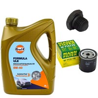 MotoröL Filter Set 5W-40 4 Liter + ÖLablassschraube FüR Opel Vectra C 1.6 16V