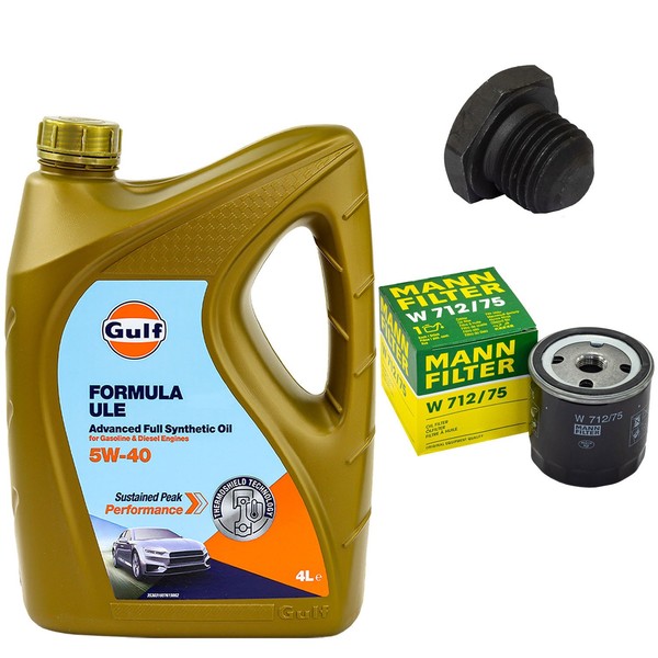 MotoröL Filter Set 5W-40 4 Liter + ÖLablassschraube FüR Opel Vectra C 1.6 16V-image