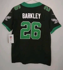YOUTH PHILADELPHIA EAGLES Saquon Barkley #26 Stitched Jersey SZ XL (18/20) NWT