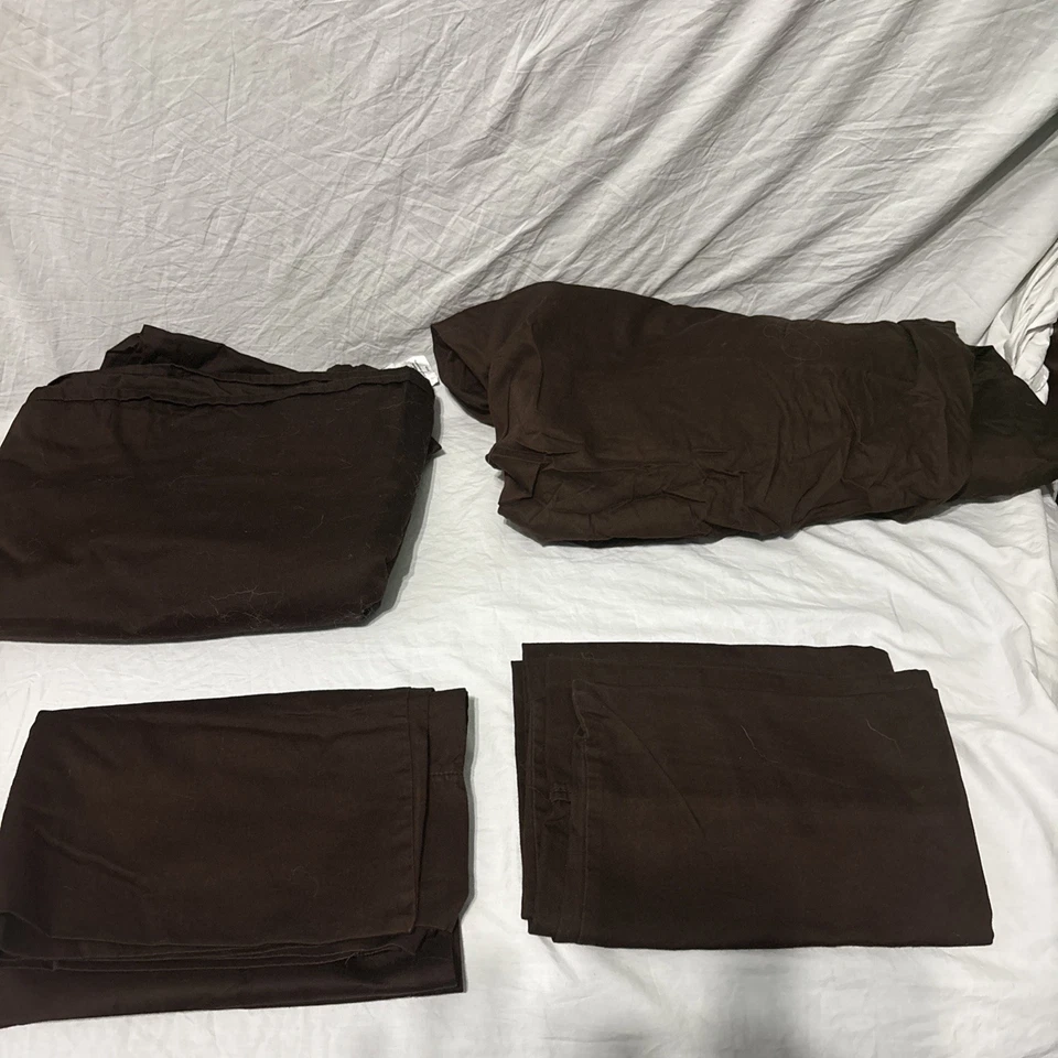 Wamsutta Dream Zone Pima Algodón Marrón Oscuro King Set Funda de Almohada Plana Ajustable Foto 2 de 4