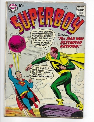 Superboy 67 1958 DC Comics VG- 3.5 Krypto Lana Lang Martha Kent