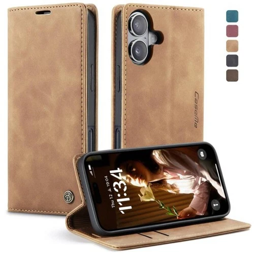 For iPhone 17 17 Pro 17 Max 17Air Premium Leather Wallet Magnetic Flip back case - Picture 12 of 18