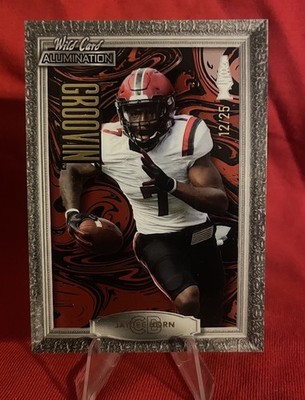 2021 Wild Card Alumination Red Groovin  #RGFA-14 Jaycee Horn 12/25 RC