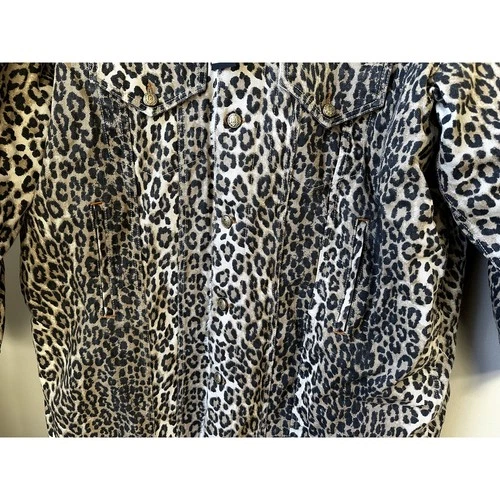 NWT $1195 R13 Mens Lyle Sherpa Lined Leopard Trucker Coat Jacket Size M image 15
