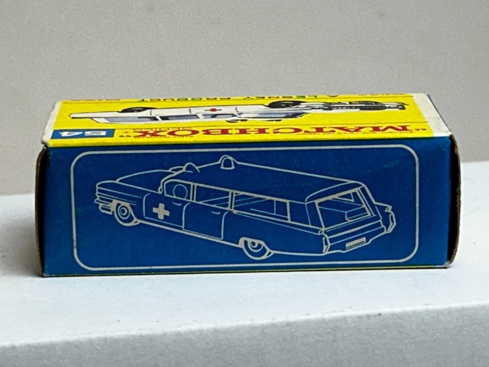 Matchbox No. 54 Cadillac Ambulance with F-Type Original Box, Nice - Image 2 of 4