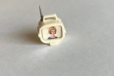 Tammy Doll Tiny White TV Portable Television 1960 Accessory Ideal Toys Japan TLC