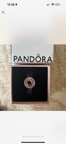 New 100% Authentic PANDORA Roses Gold Matte Pink Murano Glass Charm 789421C00 - Picture 7 of 16