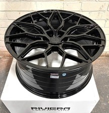 22" RANGE ROVER L460 RIVIERA RF108 FLOW FORMED GLOSS BLACK 10.5J ALLOY WHEELS X4