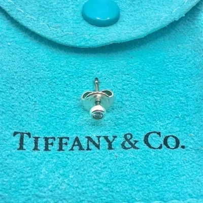 Tiffany & Co. By the Yard Single Earring Silver 925 Diamond Women Used 1P 3.6mm - Image 1 of 4