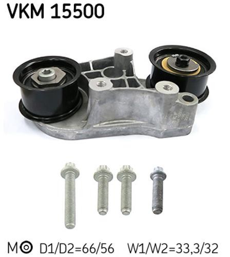 Belt Drive Timing Belt Tensioner Pulley SKF VKM 15500 Fits VAUXHALL - Image 5