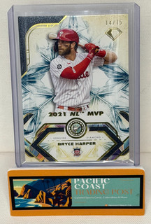 2025 Topps Diamond Icons BRYCE HARPER #93 2021 NL MVP Diamond Gem 14/15