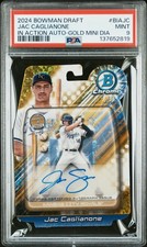 2024 BOWMAN DRAFT BOWMAN IN ACTION AUTOS #BIAJC JAC CAGLIANONE 29/50 PSA 9