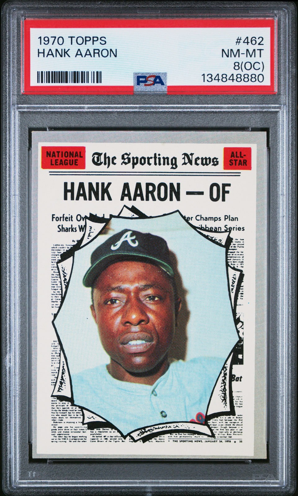 1970 Topps - Hank Aaron #462 PSA 8