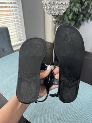 Flip Flops Michael Kors Jelly Shoes Michael Kors MK Plate Jelly