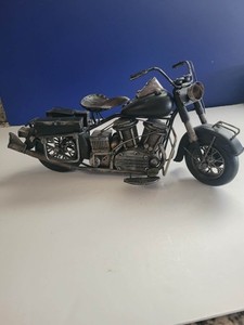 Vintage Handmade Metal Harley  Rustic Metal Art Motorbike Sculpture Gift