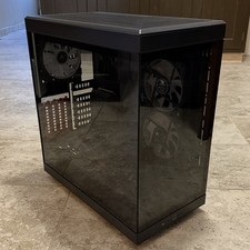 HYTE iBuyPower Y40 Mid Tower ATX PC Case  RGB Fans  Cooler  Heatsink  Riser
