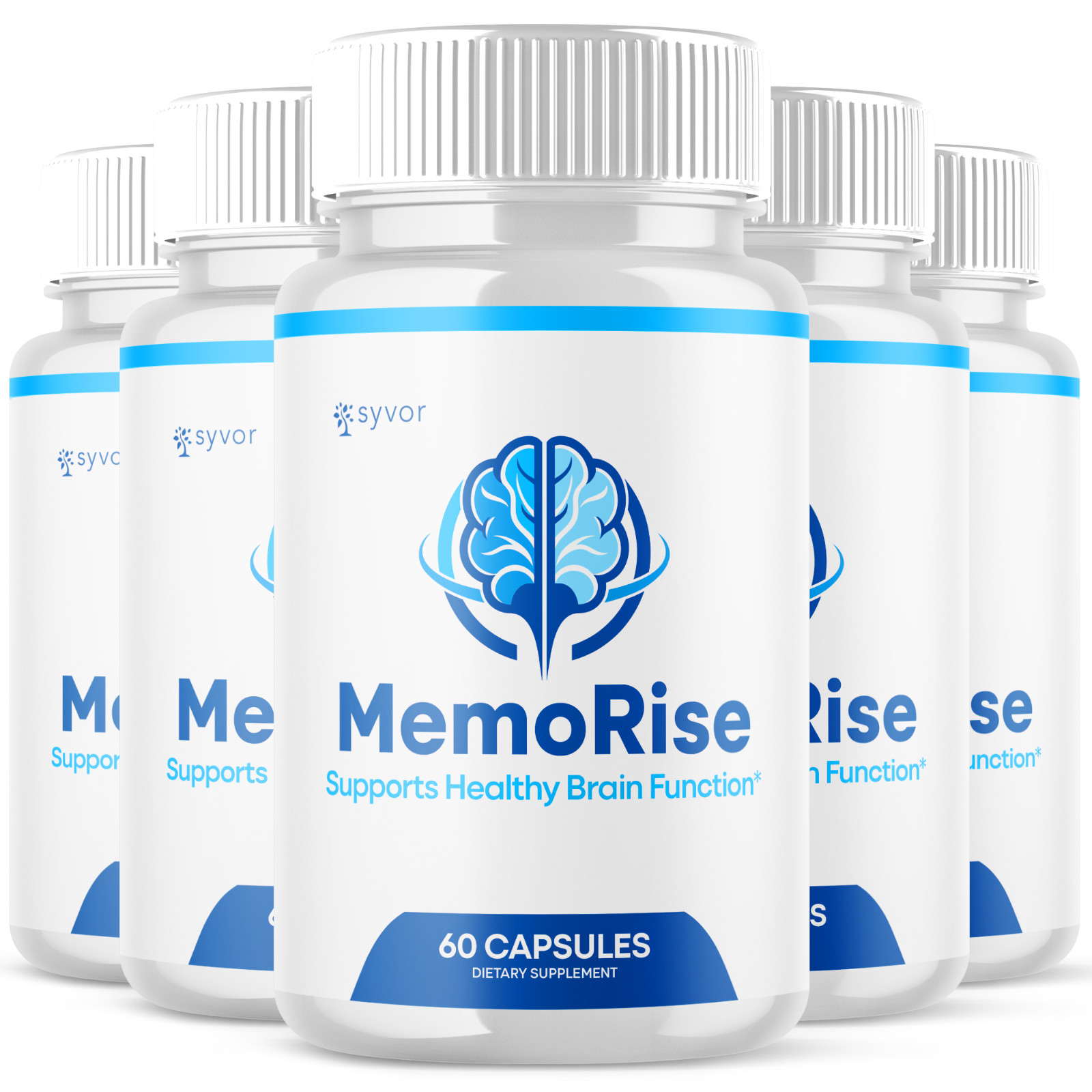 (5 Pack) Memo Rise Advanced Nootropic Formula Brain Supplement MemoRise 300 Caps
