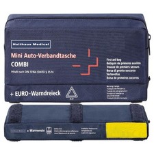 Produktbild - KFZ-Verbandkasten Combi Verbandtasche Warnweste Warndreieck DIN13164