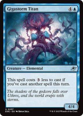x4 Gigastorm Titan EOE Edge of Eternities MTG 57 M/NM 4x