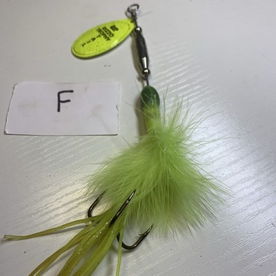 South Bend Tony Rizzo Trophy Tail Musky Muskie Bucktail Marabou Lure - Used