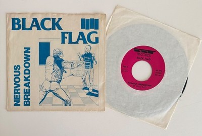 Black Flag - Nervous Breakdown 7'' Original 2nd Press 1980 SST kbd punk hardcore