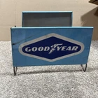 Vintage Goodyear Tires Advertising Gas & Oil Sign Rack Tire Display Holder