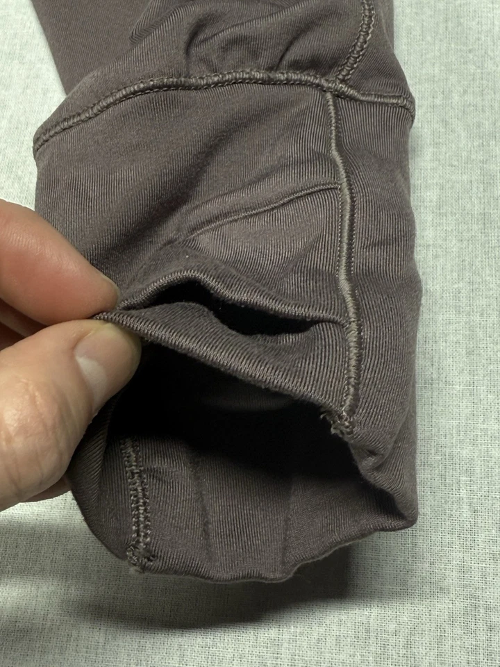 Moletom Calia Pullover feminino XXL lavanda ajustado manga longa 1/4 zíper ativo - Imagem 3 de 4