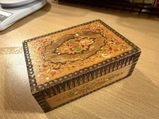 Handbemalte Schmuckschatulle aus Holz