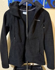 Columbia Sportswear Women's Size Medium Black Full Zip Fleece Jacket
