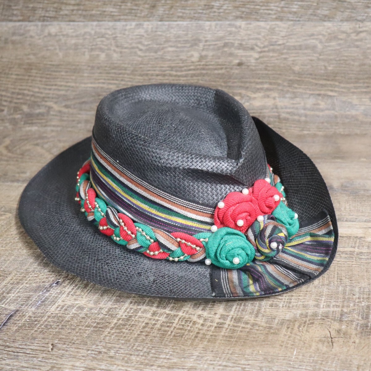 Hatlanta straw hat SIMONA - Hand-Woven Straw Hat With Twisted Pattern - Ivory  main image 4