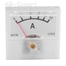 91C16 Analog Panel AMP Meter DC Ammeter Current Gauge Meter DC 0-10A/20A/30A/50A