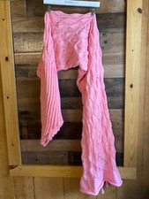 Mermaid Tail Blanket Large Pink Knitted Adult Women Teen Gils Kids Gift Comfy