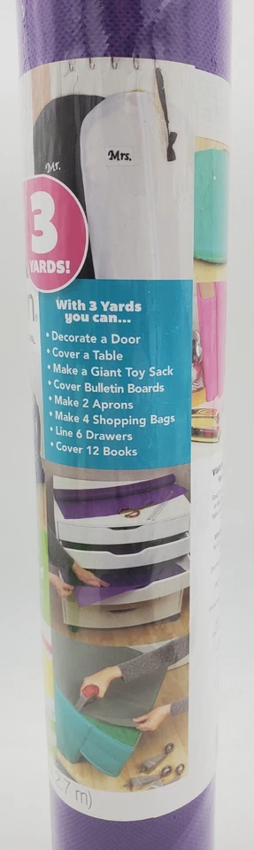 27 Yards (9 Rolls) Oly Fun Purple Jelly Craft Fabric Polypropylene Material - Image 3 of 4