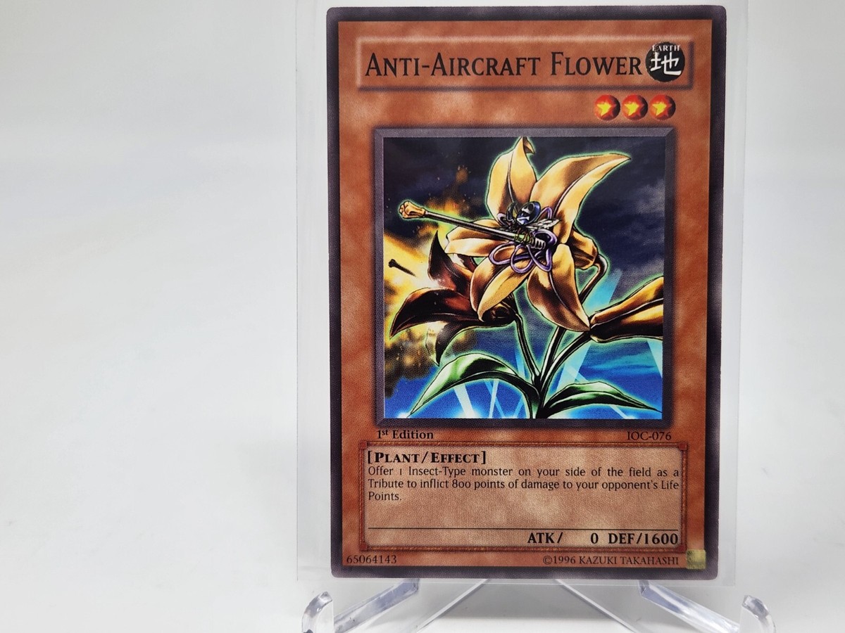 Yu-Gi-Oh Anti-Aircraft Flower IOC-076 1st Edition Short Print