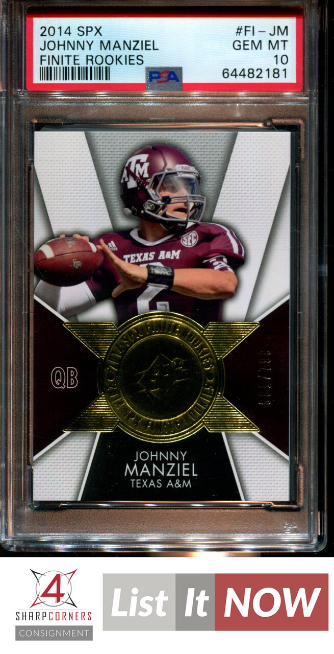 Johnny Manziel SPx Finite Rookies #FIJM Base