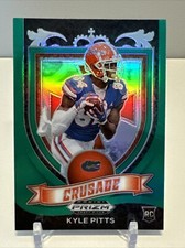 2021 Panini Prizm Draft Picks - Crusade Green Prizm #167 Kyle Pitts (RC)