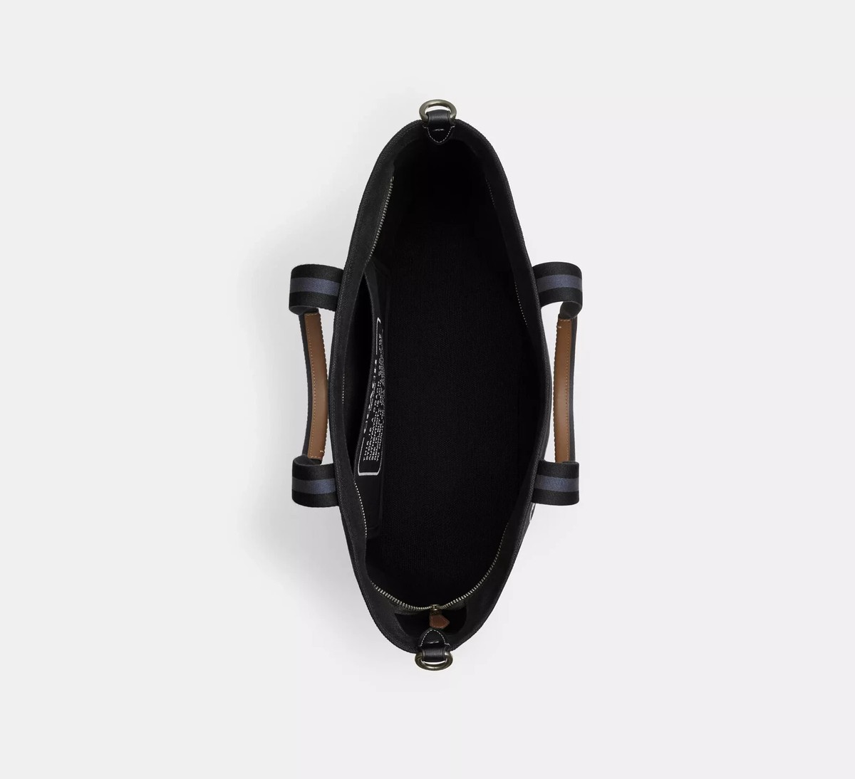 Coach Black Multi Canvas & Smooth Leather Whale Graphic Tote