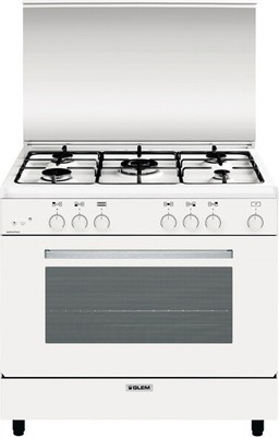 Glem Gas Cucina a Gas con Forno a Gas 5 Fuochi 1 Tripla Corona 90x60 cm  AN965GX | eBay