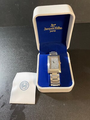 JACQUES EDHO PARIS WOMEN'S WATCH SILVER COLOR JE 4500 VINTAGE