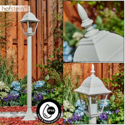 Einfahrt Hof Garten Beleuchtung Glas modern Wege Außen Steh Leuchte Lampen weiß