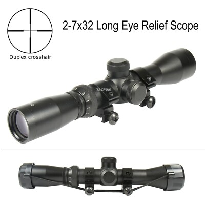Mosin Nagant 2-7x32 Long Eye Relief Scope & M44 M91 30 Scout Mount