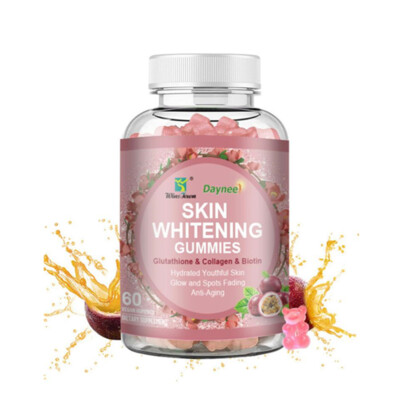 Skin Whitening Gummies | Glutathione Collagen Biotin | Hydrating Youthful Ski DE