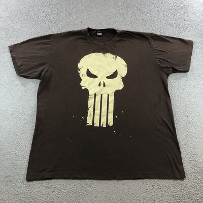 mad engine punisher shirt xl Brown Gradient Sun Fade 