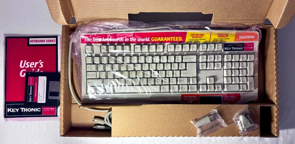 NIB Lifetime Key Tronic Touchpad Keyboard Model 1P S/N S980608120 - Image 3 of 4