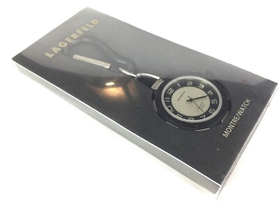 Lagerfeld Pocket Watch / Clip on Carabiner Original Box  display picture 3