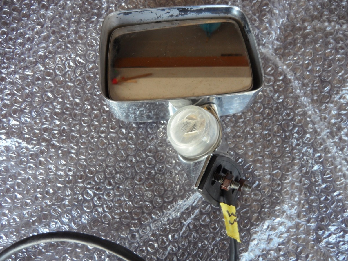 70's 80's Cadillac Driver (Left) Side Mirror with Thermometer