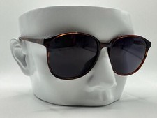 NEW Vintage Sunglasses Non RX Round Preppy Tortoise Style Grey Lens 852