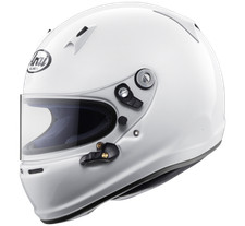 Go Kart Arai White SK-6 CMR ADULT Race Helmet FIA/SNELL Racing